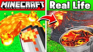 MINECRAFT ITEMS IN REAL LIFE! (animals, items, blocks)