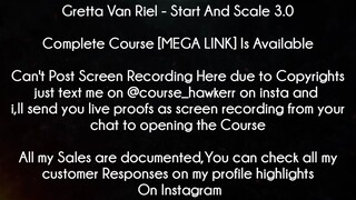 Gretta Van Riel Course Start And Scale 3.0 Download