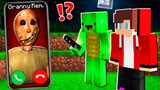Why Creepy Granny Remake CALLING at 3:00am to MIKEY and JJ ? - in Minecraft Maizen