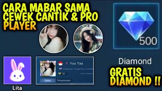 KODE RAHASIA!!! | CARA MABAR DENGAN CEWEK CANTIK PRO PLAYER & DAPATKAN DIAMOND GRATIS MOBILE LEGEND