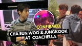 Video of Cha Eun Woo and Jungkook was confirmed at the VIP section on Blackpink's Coachella stage