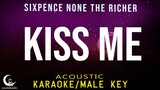 KISS ME - Sixpence None The Richer ( Acoustic Karaoke/Male Key )