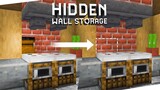 Cara Membuat Hidden Wall Storage - Minecraft Indonesia