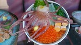 Mực ống  Sashimi - Ẩm thực Đường Phố Nhật Bản - Sea Food - Japan Food