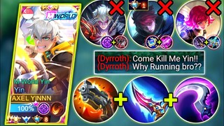 YIN VS TOP GLOBAL DYROTH | YIN BEST BUILD AND EMBLEM 2022 | MOBILE LEGENDS