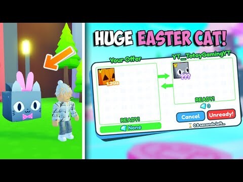 PET SIMULATOR X - ROBLOX - LIBRENG HUGE EASTER CAT!