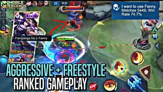 AGGRESSIVE + FREESTYLE = YASUO | Fanny : Ranked Gameplay | MLBB