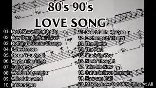 80's 90's LOVE SONG (RELAXING LOVE SONG)