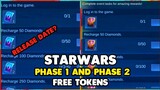 STARWARS PHASE 1 AND PHASE 2 FREE TOKENS RELEASE DATE || MOBILE LEGENDS