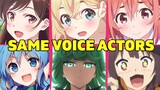 Kanojo, Okarishimasu All Characters Voice Actors Seiyuu Same Anime Characters (Rent-a-Girlfriend)