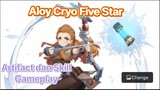 Genshin Impact Indonesia - Pembahasan Aloy Five Star Cryo Mengenai Artifact dan Skill + Gameplay