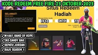 KODE REDEEM FREE FIRE HARI INI 23 Oktober 2023 || KODE REDEEM FF 2023 HARI INI