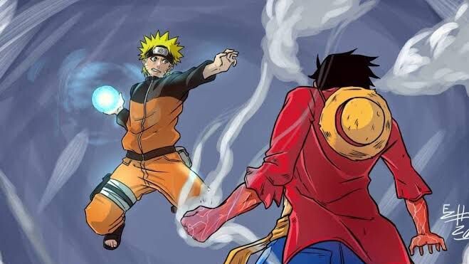 LUFFY VS NARUTO ANIME RAP BATTLE|A_Smoke