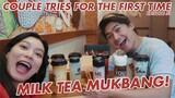 MILK TEA MUKBANG | MACAO IMPERIAL TEA TASTE TEST | COUPLE TRIES FOR THE FIRST TIME | WE DUET