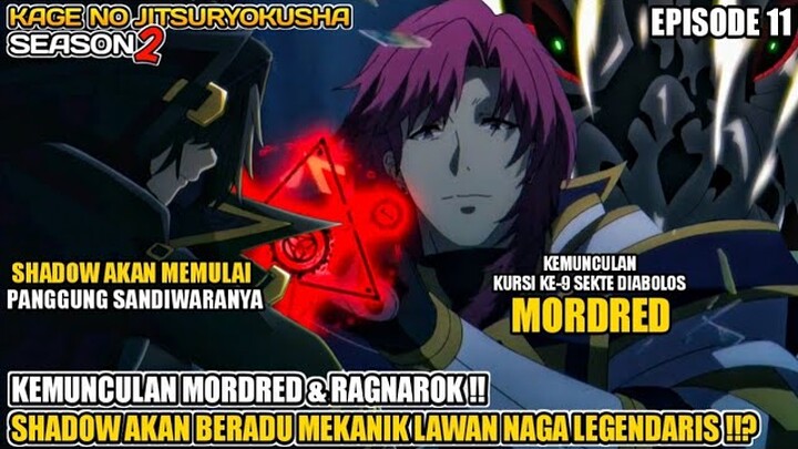 KEMUNCULAN MORDRED & ADU MEKANIK SHADOW VS RAGNAROK ‼️ - Kage No Jitsuryokusha Season 2 Episode 11