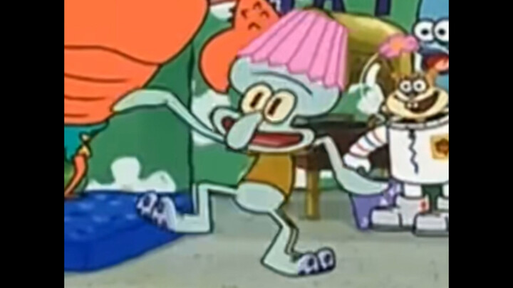 This is the first time I see Squidward so happy.