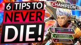 6 Tips to NEVER DIE in Split 2 of Season 13 - ABUSE THE NEW META - Apex Legends Guide