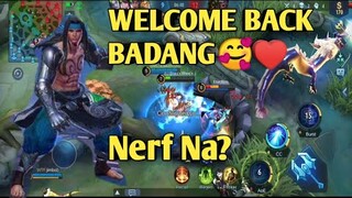 WELCOME BACK BADANG // MOBILE LEGENDS//