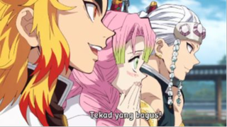 Kekaguman pilar api pada tekad Tanjirou
