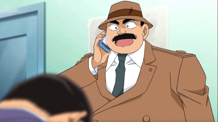 Megure really tried his best to wait for Kogoro to fall asleep.