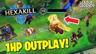 PERFECT 1HP OUTPLAYS - League of Legends Wild Rift