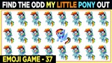 My Little Pony New Odd One Out Emoji Games No 37 | Find The Odd Emoji One Out