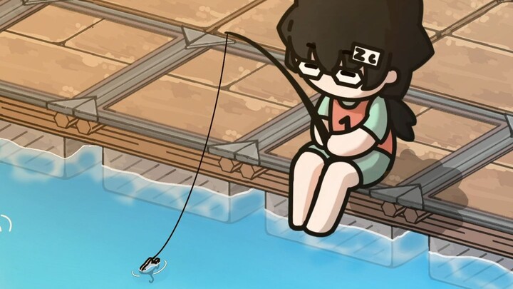 【Magic Zc Catalog】Zc just fishing on a raft | Looping animation