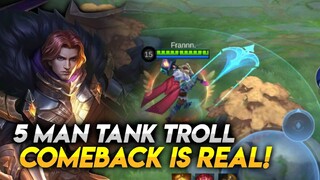 5 MAN TANK TROLL PERO NACOMEBACK NAMIN HAHAHA