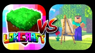 Lokicraft VS Block Fun Rainbow Builder