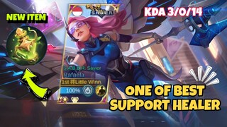 TOP BUILD RAFAELA SUPPORT, HEALNYA DERES BANGET‼️|| MOBILE LEGENDS