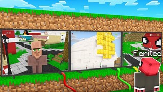 KAMERAYLA KÖYLÜLERİ İZLEDİM - Minecraft