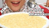 ASMR RAW RICE EATING || BAKED BASMATI RICE || ASMR MUKBANG INDONESIA
