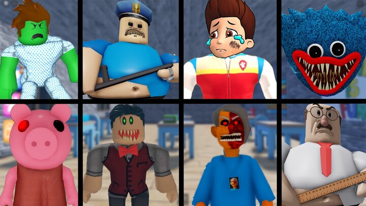 Mixue Tower 🍦[NEW YEAR!!!! SPEED RUNS in 8 Scary Obby Games, Toby's Hospital, Papa, Siren Cop....