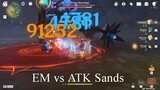 C0 Yoimiya ATK vs EM Sands Comparison (Genshin Impact)