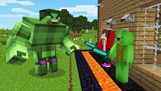 Mikey & JJ Security House vs Hulk in Minecraft Challenge (Maizen Mizen Mazien)