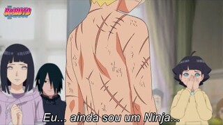 Boruto revela todas suas cicatrizes para Sasuke e Naruto - Boruto Shippuden