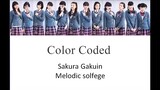 Sakura Gakuin さくら学院   Melodic Solfege [color coded lyrics ROMAJI] (2018)
