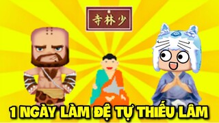 MEOWPEO THỬ THÁCH 1 NGÀY LÀM ĐỆ TỬ THIẾU LÂM TRONG MINI WORLD MINI GAME VÀ CÁI KẾT BẤT NGỜ