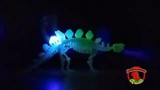 Glow in the dark Stegosaurus Dinosaur _ Buildasaur
