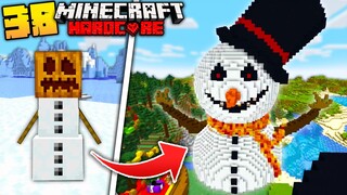 I Built a GIANT SNOWMAN in Minecraft Hardcore! (#38)