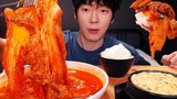 [อาหาร] SIOม็อกบัง หมูตุ๋นกิมจิ ไข่ตุ๋น ข้าว สไปร์ท