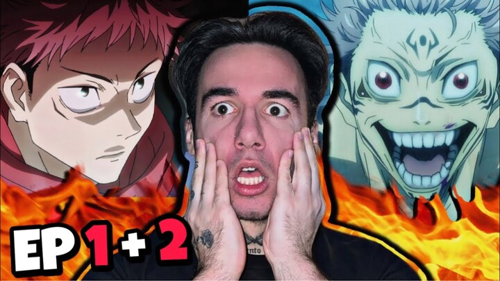 FIRST TIME REACTION to JUJUTSU KAISEN !!