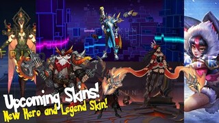 UPCOMING UPDATES AND FUTURE UPDATES NEW SKINS NEW HEROES MOBILE LEGENDS NEWS UPDATES UPCOMING SQUAD