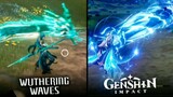 Perbandingan gameplay Wuthering Waves Vs Genshin Impact.