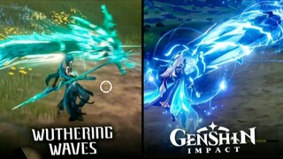 Perbandingan gameplay Wuthering Waves Vs Genshin Impact.