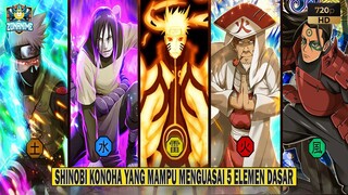 9 SHINOBI KONOHA YANG MAMPU MENGUASAI 5 ELEMEN DASAR