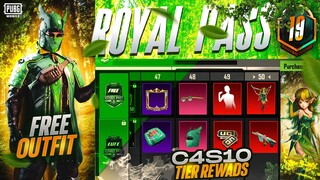 New Royal Pass | C4S10 Tier Rewards |Free Permanent Outfit |New Update |PUBGM