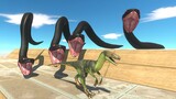 Only Fast Runners Will Escape from SNAKE ROAD - Animal Revolt Battle Simulator