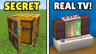 MINECRAFT: 20+ SECRET Redstone Hacks!