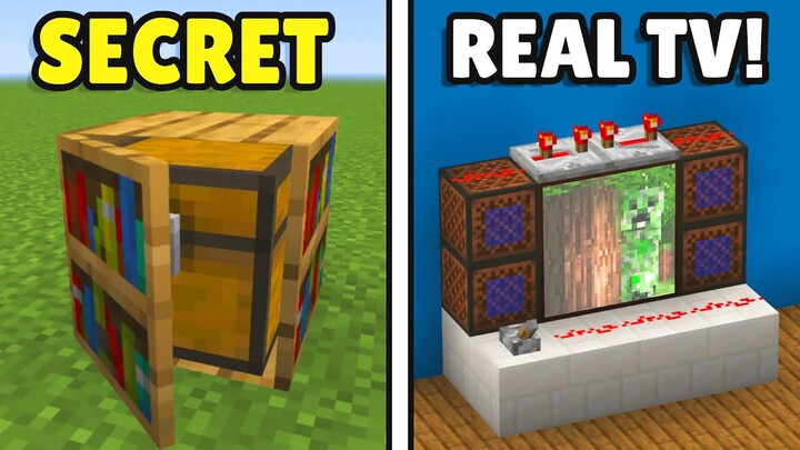 MINECRAFT: 20+ SECRET Redstone Hacks!